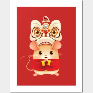 Year of the Rat - Dragon Dance Rat Posters and Art